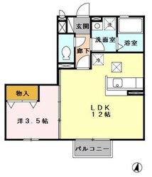 グラシアスナガヌマIIの物件間取画像